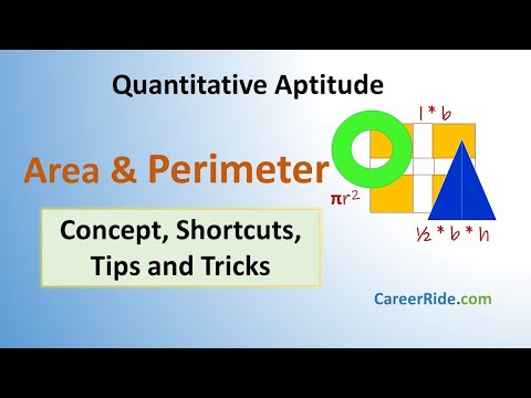 Area & Perimeter - Shortcuts & Tricks for Placement Tests, Job Interviews & Exams | Mensuration