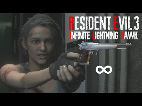 Resident Evil 3 Remake - Infinite Lightning Hawk Only in Inferno Full Gameplay