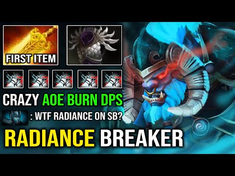 WTF 1st ITEM Radiance Spirit Breaker | Crazy AoE Burn DPS vs Hard Carry PA 7.30e Dota 2