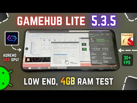 GAMEHUB LITE v5.3.5 Emulator on Low-End Snapdragon - 4GB RAM Test!