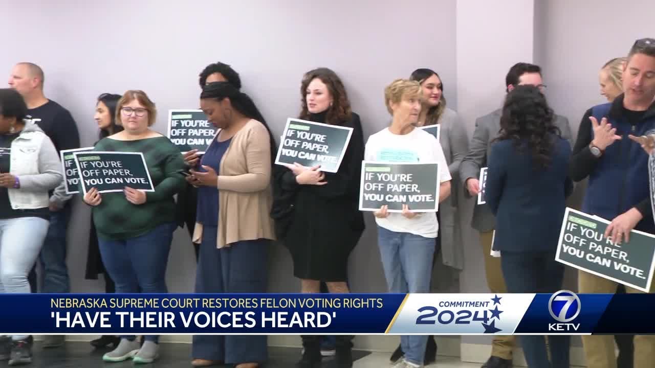 'Have their voices heard': Nebraska Supreme Court restores felon voting rights