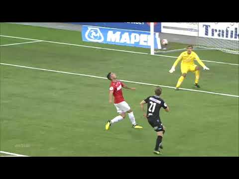 Amazing goal from up in the air by Niklas Castro of Kongsvinger Toppfotball