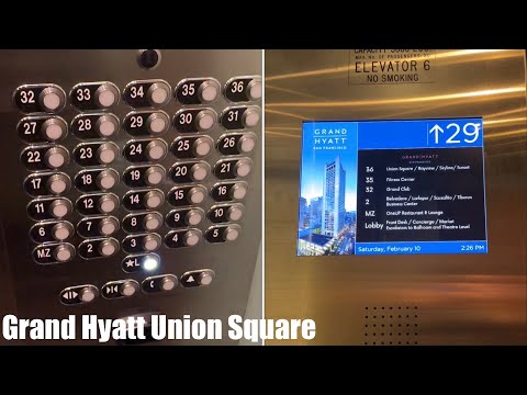 Nice Westinghouse (mod. Schindler) Traction Elevators @ Grand Gyatt Union Square, San Francisco, CA