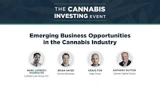 Emerging Business Opportunities in the Cannabis Industry