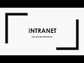 Intranet Einfach Und Kurz Erklärt