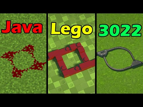 Minecraft Redstone vs Lego vs 3022