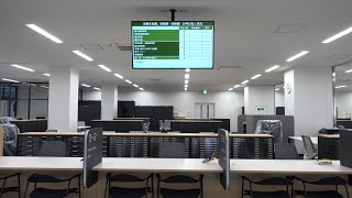 12月12日【びわ湖放送ニュース】開放的な内装や多目的スペースも　近江八幡市新庁舎の内覧会行われる