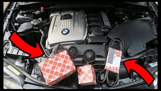 BMW N52 Serpentine Drive Belt Kit Replacement *COMPLETE GUIDE*