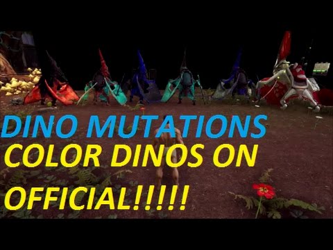 Ark Survival Evolved Dino Mutations - Color Dinos On Official Servers - How To Get Mutations
