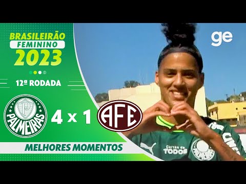 Gols e lances de Palmeiras x Ferroviária-SP