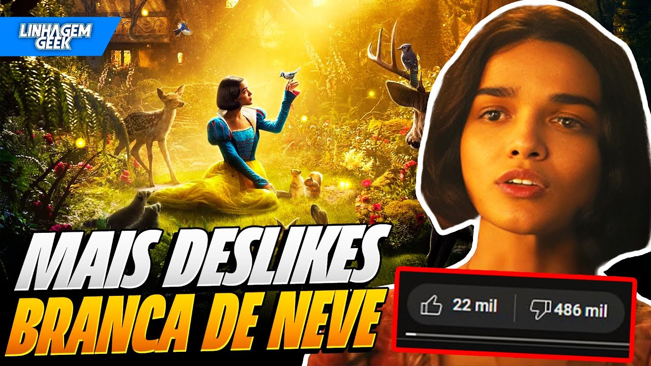 FRACASSO MORAL! BRANCA DE NEVE TOMA CHUVA DE DESLIKES