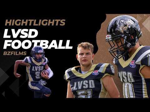 LVSD Pop Warner Football Game Highlights