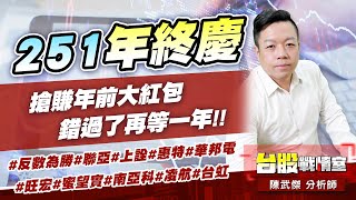 251年終慶…搶賺年前大紅包，錯過了再等一年!!#反數為勝#聯亞#上詮#惠特#華邦電#旺宏#蜜望實#南亞科#凌航#台虹｜小武哥投資事務所｜陳武傑 (圖)