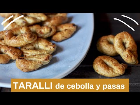Taralli de cebolla y pasas
