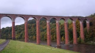 preview picture of video 'Leaderfoot Viaduct River Tweed Borders Of Scotland'