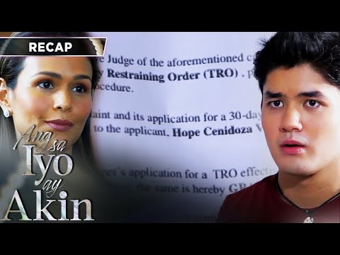 Ellice files a temporary restraining order against Jake | Ang Sa Iyo Ay Akin Recap
