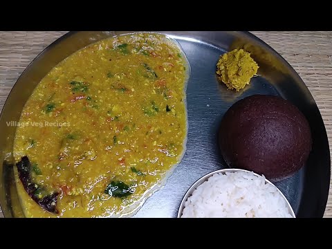 Village Style Maskai Saaru Maskayi Sambar | ಮಸ್ಕಾಯಿ‌ ಸಾರು ಮಸ್ಕಾಯಿ ಸಾಂಬಾರ್ | Village Veg Recipes
