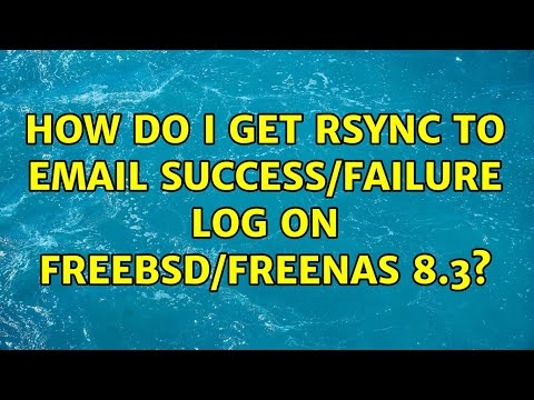 How do I get rsync to email success/failure log on FreeBSD/FreeNAS 8.3?