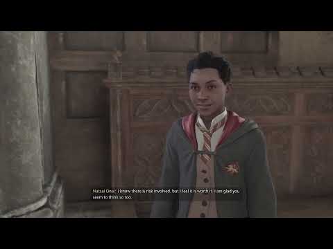 Hogwarts Legacy - Grief and Vengeance: Talk to Natty In Great Hall "Proud of You" Choice Gameplay