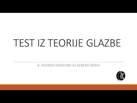 Test iz teorije glazbe No. 4
