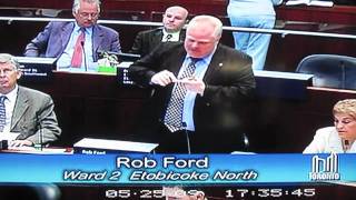 &quot;...CYCLISTS ARE A PAIN IN THE ASS...&quot; - ROB FORD