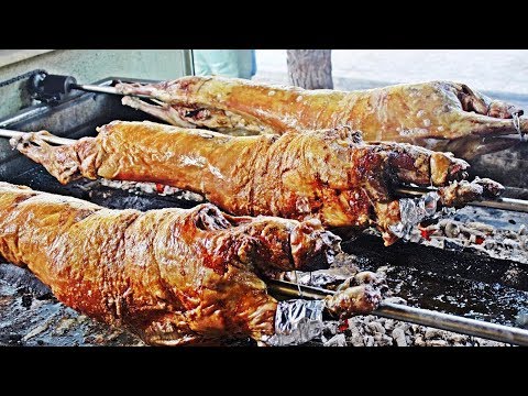 Amazing Turkish Food | Whole Lamb Roast On Grill | The Best Turkish Lamb Video