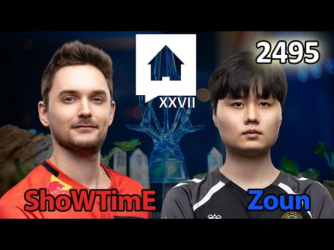 Rematch FINALE - 🇩🇪 ShoWTimE (P) vs 🇰🇷 Zoun (P) - HomeStory Cup XXVII - Starcraft 2 - 2495