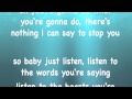 CHAD BROWNLEE - LISTEN - LYRICS 
