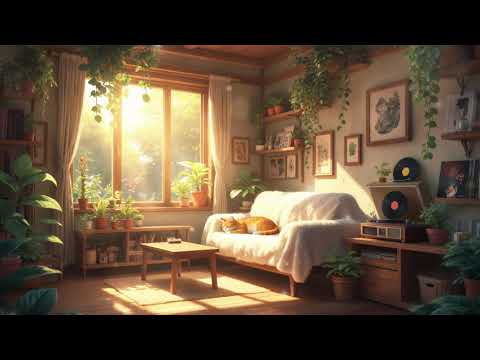 A Sunny Afternoon with my Cat 🐈 [1h Lofi Hip Hop / Chillhop Study/ Focus Mix]