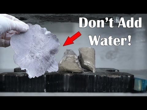 Don't Spray Sodium Metal With Water After Flattening It In A Hydraulic Press!