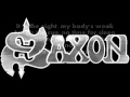 Saxon - Ride like the wind LYRICS ON SCREEN