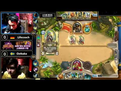 Lifecoach vs Ostkaka China vs Europe Hearthstone Championship 2016 (Quarter Finals)