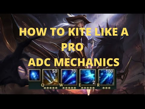 How to kite like a pro adc mechanics ,tips and tricks!