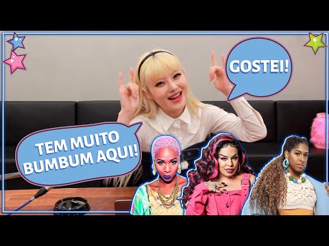 RAPPER COREANA REAGE A RAPPERS BRASILEIRAS - DRIK BARBOSA, KAROL CONKÁ E GLORIA GROOVE (COM SPARKY)