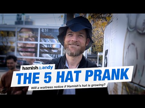 The 5 Hat Prank | Hamish & Andy