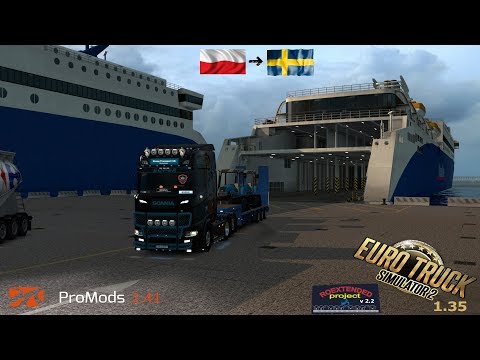 ETS2 1.35 I My Trucking Diary - Episode #198 I Kozsalin to Fårö I Promods 2.41, RoEx 2.2