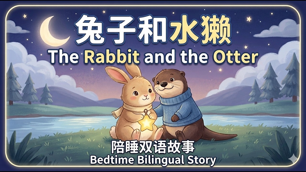 The Rabbit and the Otter |兔子和水獭 | Bilingual Bedtime Story (English & Mandarin Chinese) 英中双语故事