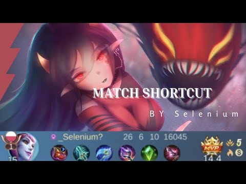 SELENA GOD MODE 🔥 26 KILLS/SAVAGE  MLBB SHORTCUT