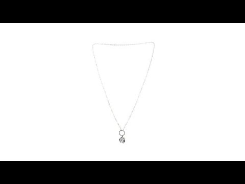 Deb Guyot Herkimer Quartz Freeform Pendant w/Chain