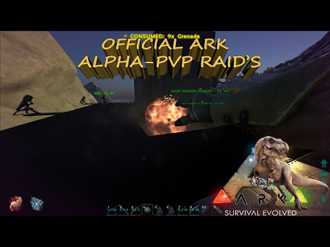 ARK - ALPHA TRIBE PVP RAIDING -  Blowing Wanteds Top Build... Risky Moves - WANTED ICE BURG BASE