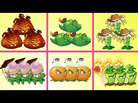 6 Best Plants Battlez Vs. Team Zombies - Who Will Win ? - PvZ 2 Plant vs Plant