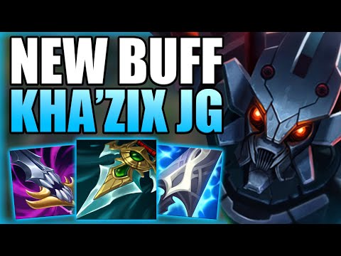 THIS IS HOW KHA'ZIX JUNGLE CAN CARRY 3 LOSING LANES POST BUFF! - Best Build/Runes League of Legends