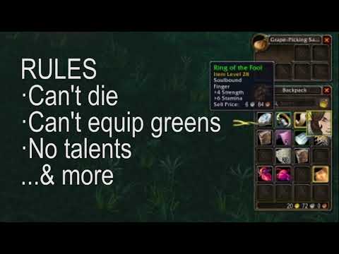 How to Lose the World of Warcraft (WoW) Iron Man Challenge