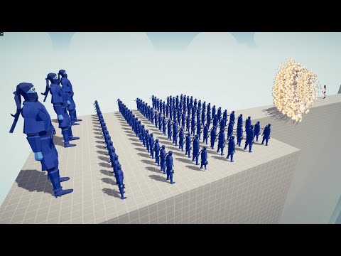 100x NINJA + GIANT VS EVERY GOD | Totally Accurate Battle Simulator TABS