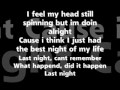 Last Night Good Charlotte lyrics 