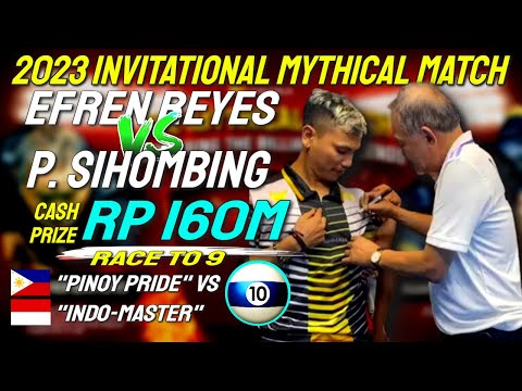 Efren Reyes vs Punguan Sihombing at the Mantra Exhibition Legendary Match Cash Prize Rp 160M