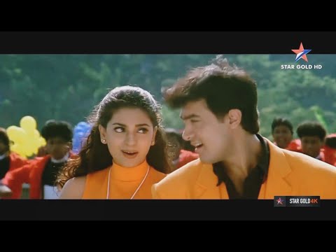 Mr Lova Lova Teri Aankhon Ka Jadu - Ishq (1997) Amir Khan | Juhi Chawla | HDTV Songs