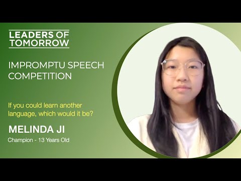 Melinda Ji | If you could learn another language, which would it be?