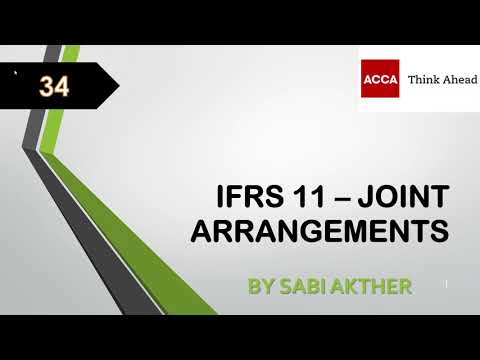 ACCA I Strategic Business Reporting (SBR) I IFRS 11 - Joint Arrangements -SBR Lecture 34