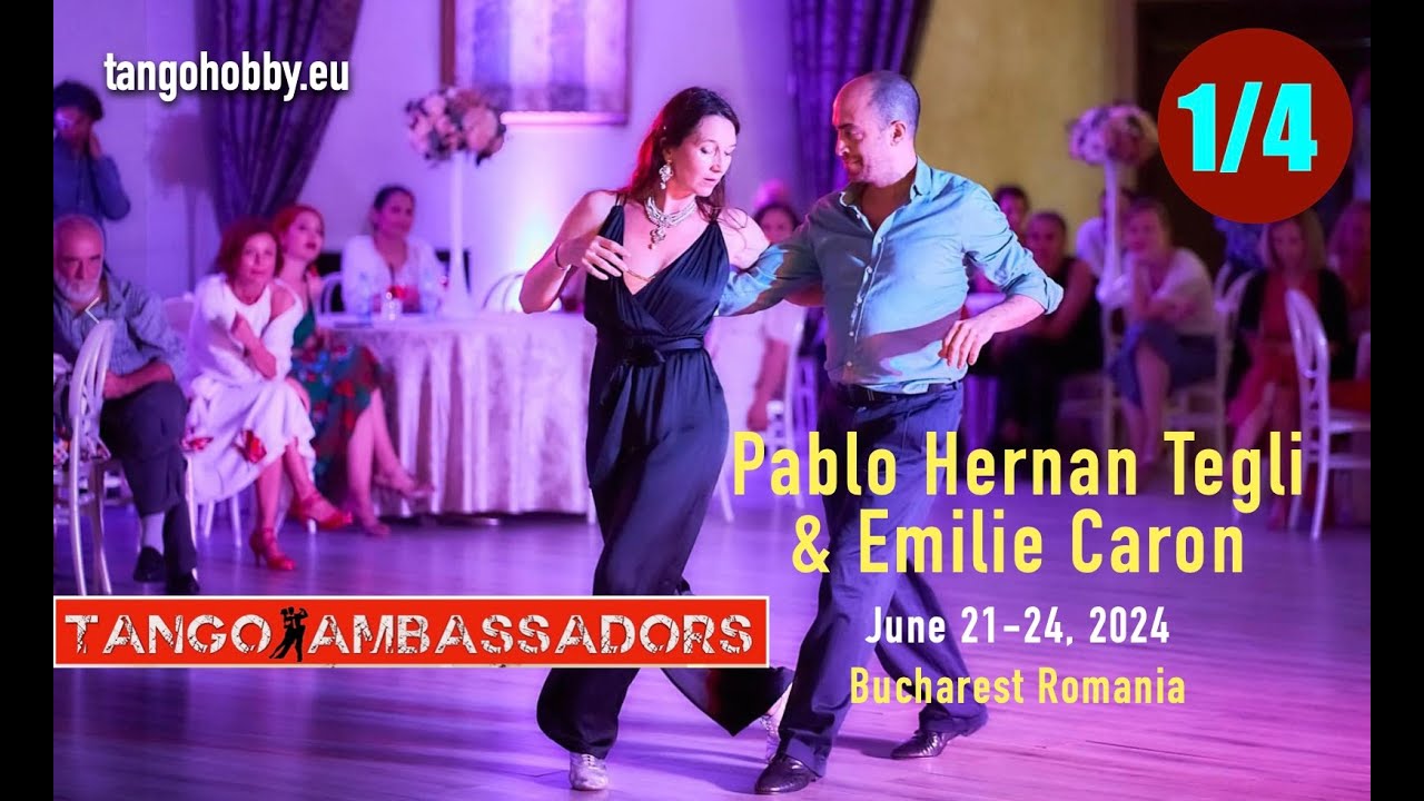Pablo Hernan Tegli & Emilie Caron (1/4) @ Tango Ambassadors 10, Bucharest, Romania by Tangotangent